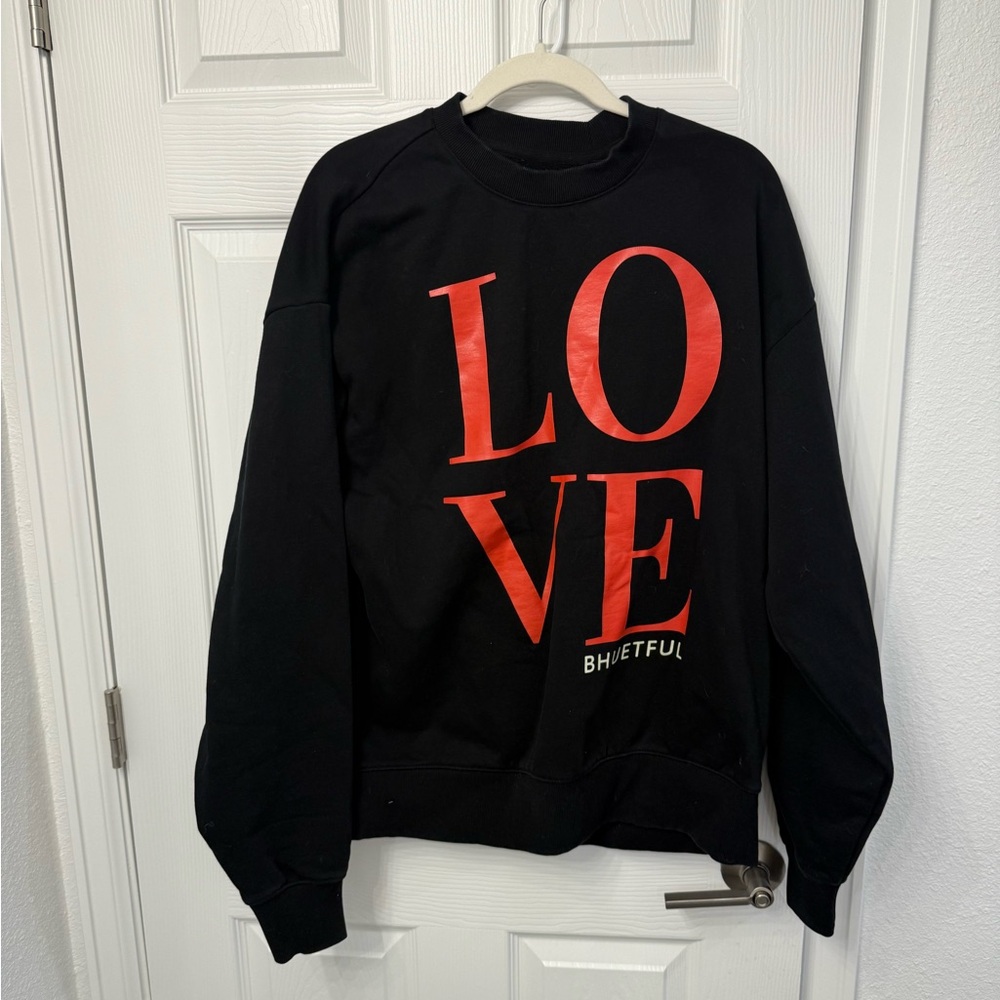 Bhuetiful Black and Red 'LOVE' Soft Sweatshirt